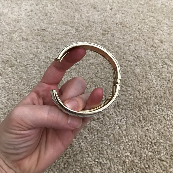 J. crew bangle cream and gold - Picture 3 of 4